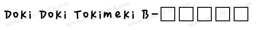Doki Doki Tokimeki B字体转换